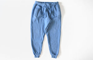 Adult hand dyed joggers in blue: matching loungewear sets
