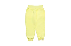 Kids hand dyed joggers in yellow